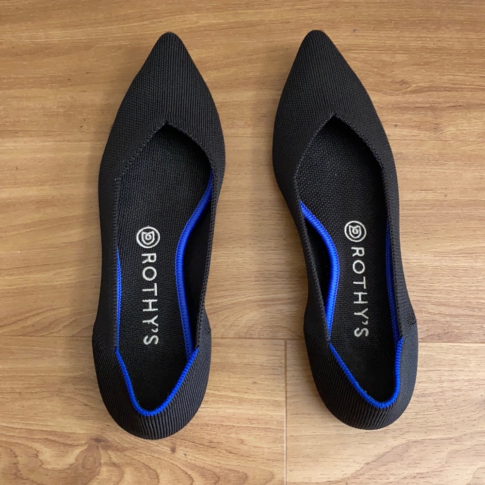 Rothy’s Black Pointed Toe Flats